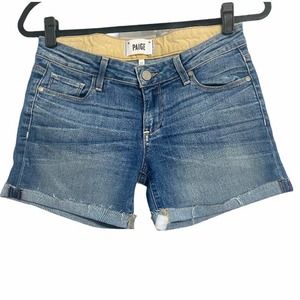 Paige Light/Med Wash Denim Jimmy Jimmy Shorts - 24